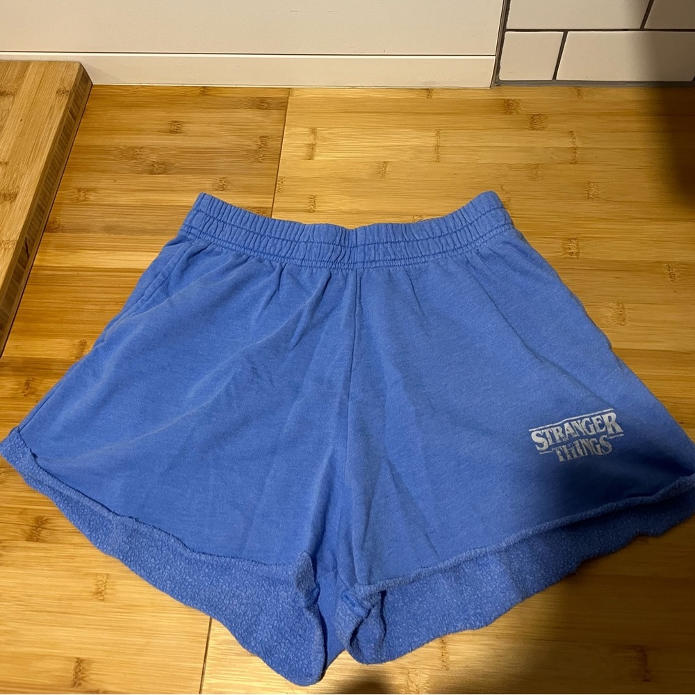 PacSun Stranger Things Blue Women's Sweat Shorts